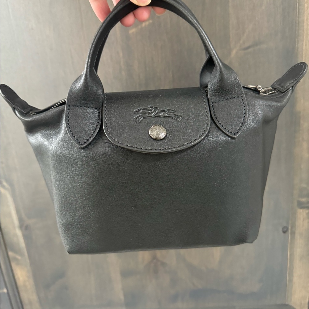 Longchamp Le Pliage Cuir XS